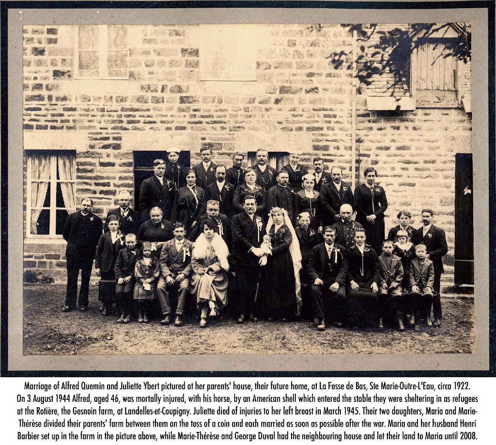 Alfred Quemin:Juliette Ybert Marriage Ste-Marie-Outre-L'Eau.jpg